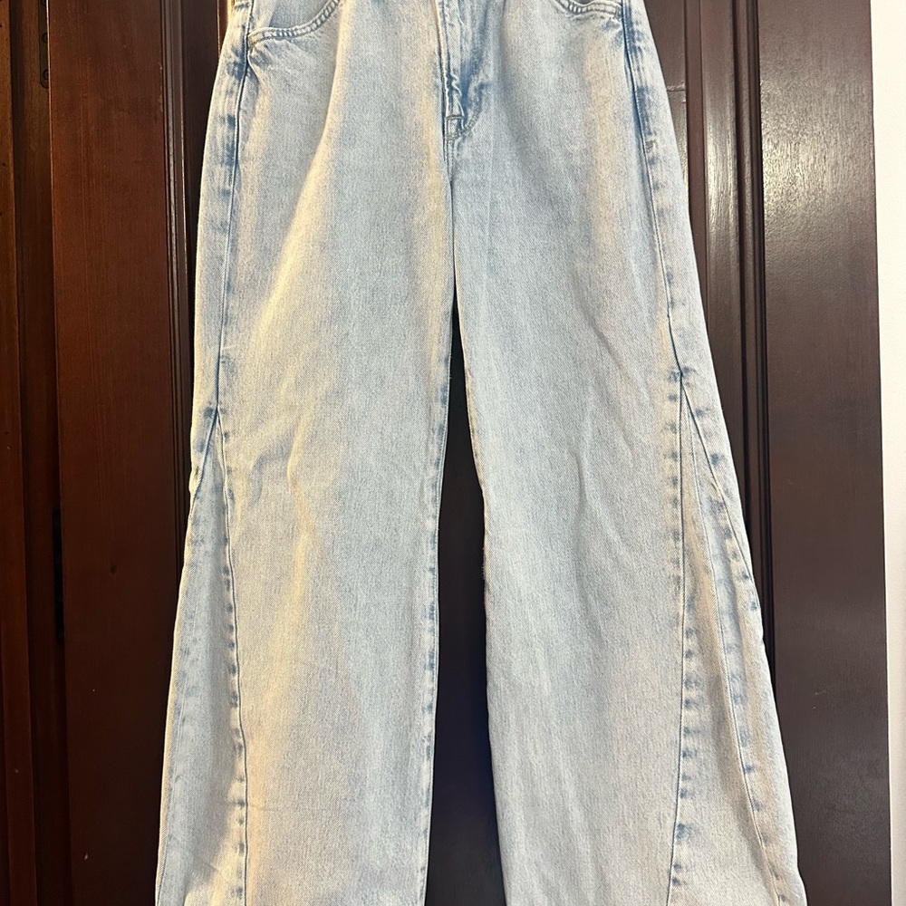 Frame Denim light wash Le Baggy Palazzo jeans - 24